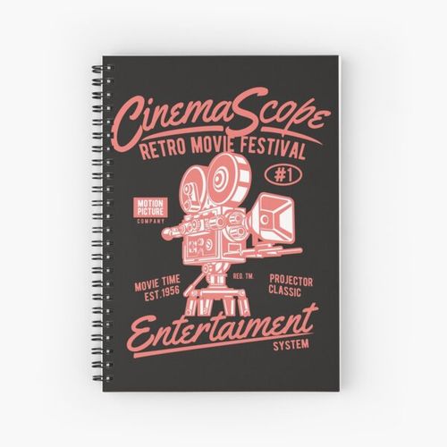 product_image_name-Generic-cinema scope retro movie festival Spiral Notebook Bloc note-1