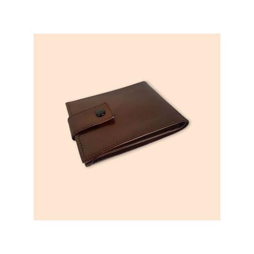 product_image_name-Generic-Portefeuille Pour Homme En Véritable Cuir Avec Fermoir (Produit Marocain) - Coffee Latte-1