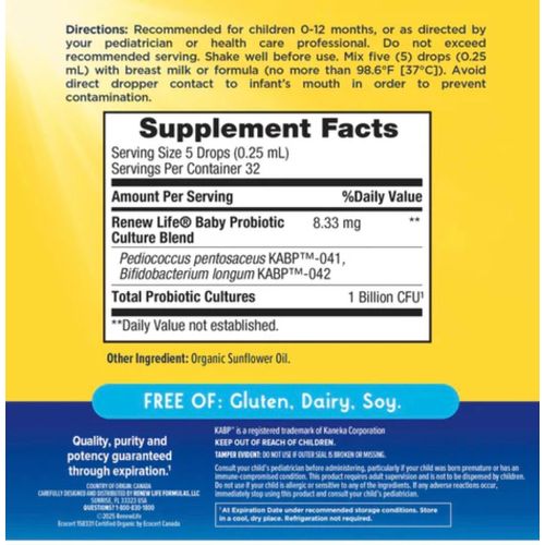 product_image_name-Renew Life-Baby Probiotic Drops – Gouttes Probiotiques Bébé Bio (USDA Organic) (8 ml)-3