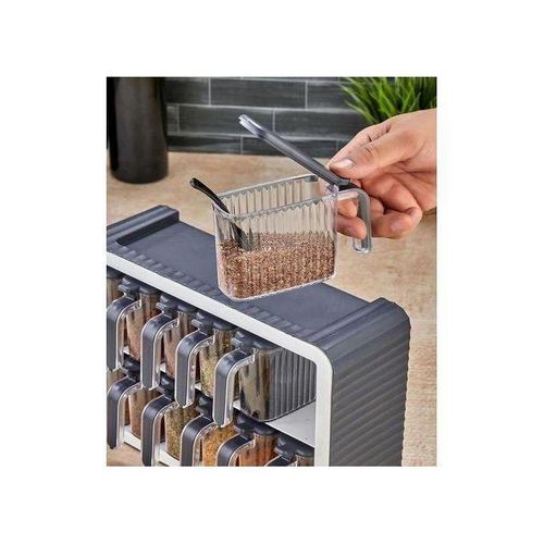 product_image_name-Generic-Etagere à Epices, Ensemble de 12 Boites Pot à épices avec cuillère, Organisateur Rangement mural Adhésif puissant-3