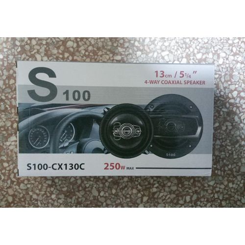 Generic Haut-parleurs baffle S100 voiture 250W 13cm puissants à 2 voies  encastrables à prix pas cher