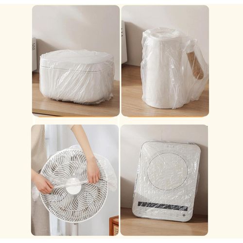 product_image_name-Generic- 20 grandes housses anti-poussière en plastique transparent pour meubles, appareils de cuisine,  téléviseur, micro-ondes, ventilateur, housses en plastique imperméables et anti-poussière, -1