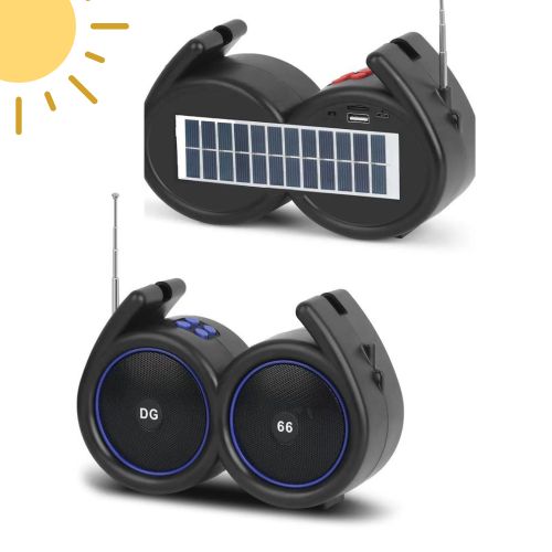Generic Enceinte Mini haut-parleur portable à charge solaire