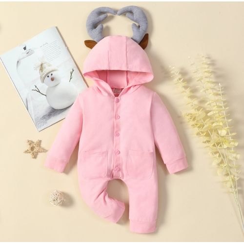 Generic cute barboteuse rose capuchon 3D pour bébé filles - vêtements bébé  à prix pas cher