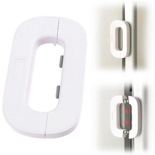 product_image_name-Generic-قفل أمان متعدد الوظائف لباب الفريزر أو الثلاجة للأطفال الصغار، أبيض-1