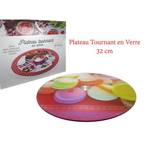 Plateau Tournant En Verre, Plateau De Service Plateau Tournant En