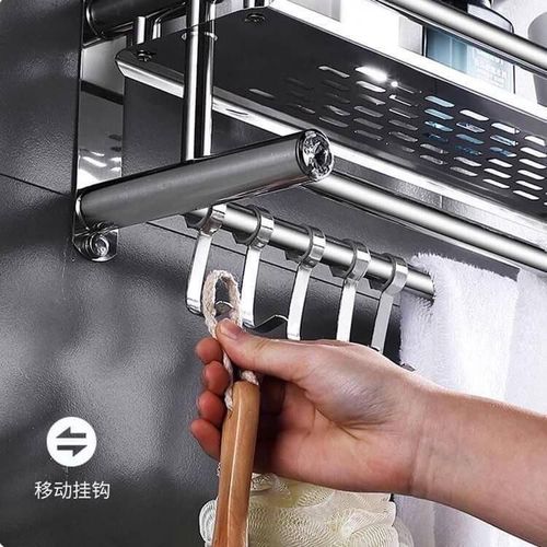 product_image_name-Generic-حامل مناشف حمام جداري - فولاذ مقاوم للصدأ مع 3 رفوف تخزين-2