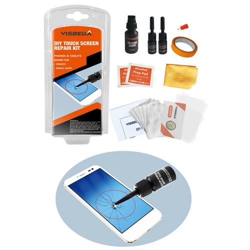 Visbella Kit de Réparation d'Écran Tactile, Adhésif Efficace pour