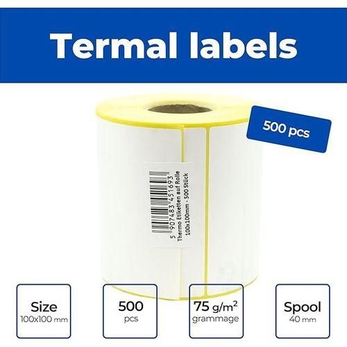 product_image_name-Generic-3 pcs Étiquettes d'expédition imprimantes thermique 100mmX100mm paquet de 500 étiquettes Qualité commerciale pur vendore E-Commerce-2