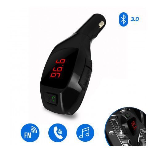 wireless FM Kit Mains Libres Voiture Bluetooth fonction Charge, X6 - Noir à  prix pas cher