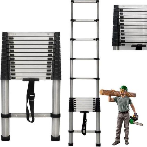 product_image_name-Generic-سلم تلسكوبي من الألمنيوم للاستخدام المنزلي والخارجي، 2.6 متر/150 كجم-1