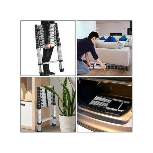 product_image_name-Generic-سلم تلسكوبي من الألمنيوم للاستخدام المنزلي والخارجي، 2.6 متر/150 كجم-5
