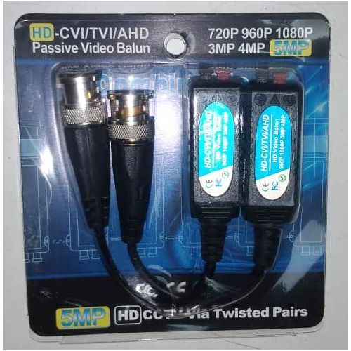 Video Balun Passive Up to 5MP Transceiver Adaptateur 4K AHD HDCVI TVI CVBS