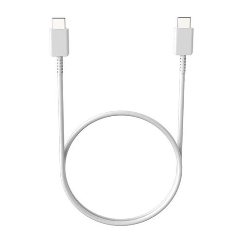 Cable Original Samsung USB-C vers USB-C, 60W Charge rapide et  synchronisation 1,8M - Blanc - Français