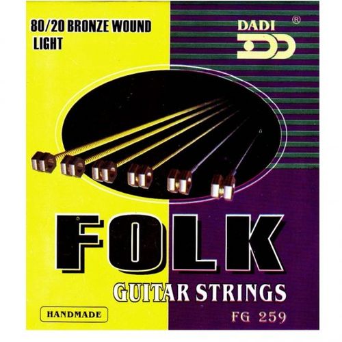 Dadi FG259 Corde pour guitare Folk 80/20 Bronze wound light à prix pas cher