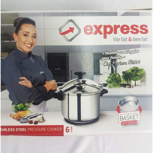 Express Autocuiseur Cocotte minute 6L en Aluminium + Panier à prix