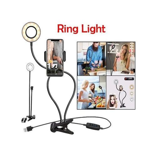 AERON Ring Light LED 3en1 Anneau Lumineux Selfie ,Support