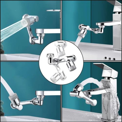 Generic Robinet Rotatif à 1080°, Tête Extension Robinet pour Lavabo Cuisine  Salle de bain