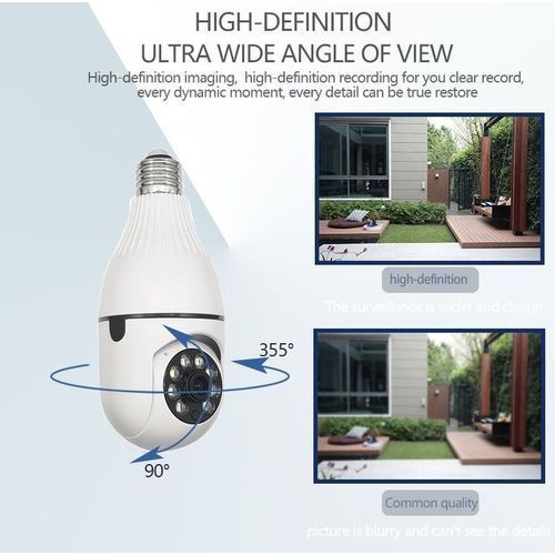 Generic Ampoule Caméra Surveillance Wifi Sans Fil 360 ° Caméra IP