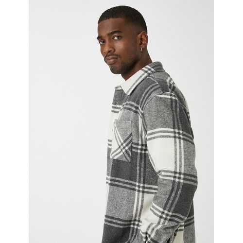 Koton Chemise Manches Longues Homme Gris prix pas cher