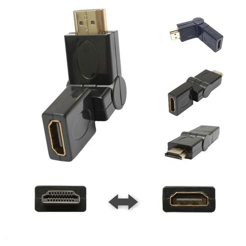 Generic 360 Degrés de Rotation HDMI mâle vers HDMI Femelle