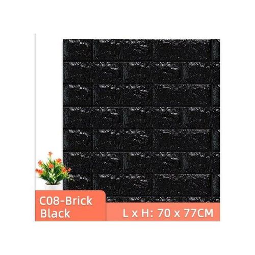 product_image_name-Generic-Pack 10 Papier peint adhesif 3d reel autocollant impermiable et lavable Anti-humidité-1