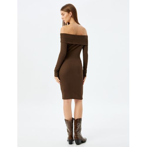 Koton Robe crayon - Brun - image 4