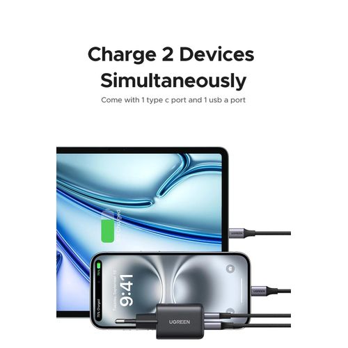 product_image_name-Ugreen-Chargeur Rapide Type-C 20W GaN Fast Charging PD3.0 QC3.0-3