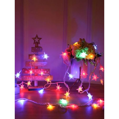 18€99 sur Guirlande lumineuse décorative pour lampe de poche led 10 étoiles  pour chambre cérémonie de mariage Noël(bleu) - Luminaires extérieur - Achat  & prix