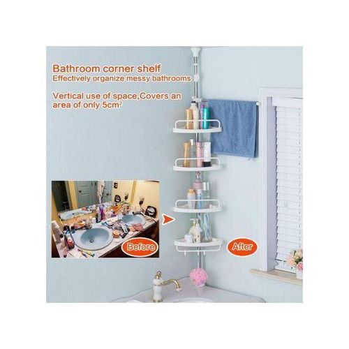 product_image_name-Generic-Étagère de rangement d'angle de douche à 4 niveaux, organisateur de rangement de salle de bains pour accessoires de shampoing-5