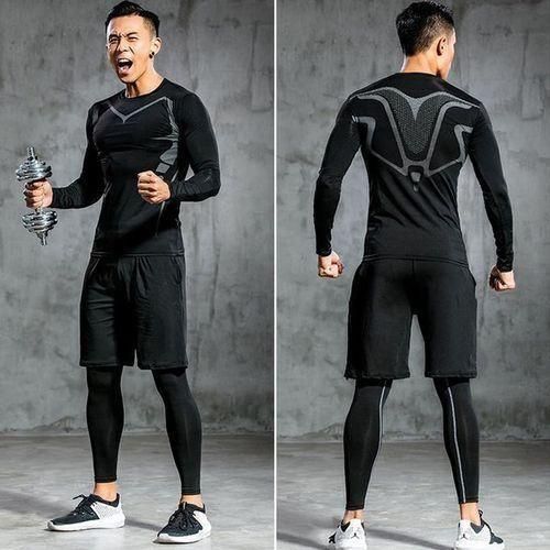 product_image_name-Generic-Tenue de sport pour hommes, survêtement à manches longues et pantalon collant, L-7