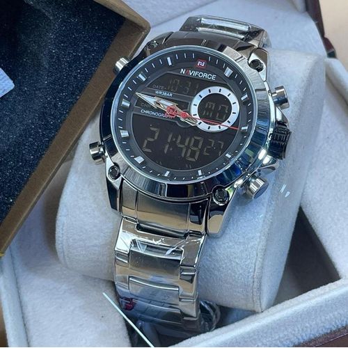 product_image_name-Naviforce-Montre Digitale Chronographe originale classique de luxe et sport métallique en acier inoxydable pour homme-1