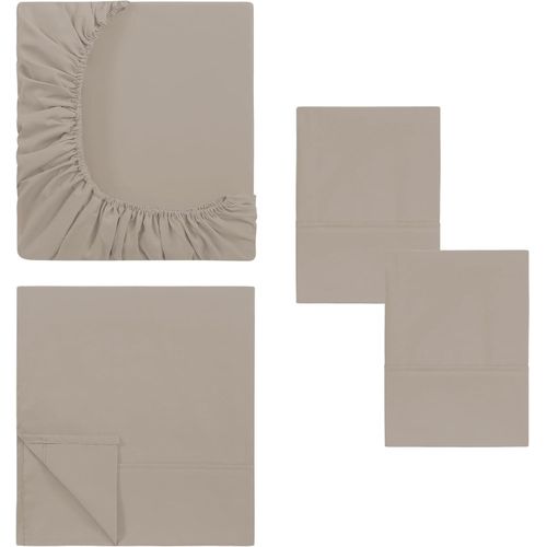 product_image_name-Generic-Ensemble de literie Drap Housse, Drap Plat, 2 taies d'oreiller high qualité -6