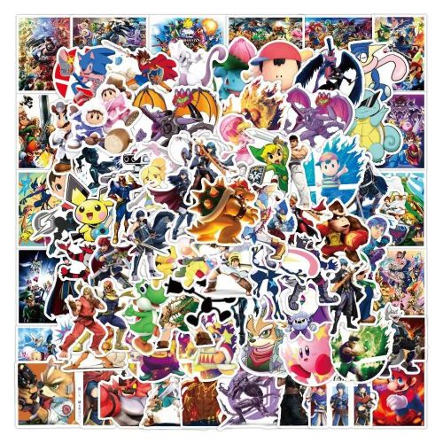 product_image_name-Generic-Stickers Super Smash Bros Kawai Cute Cartoon Anime 30Pcs-1