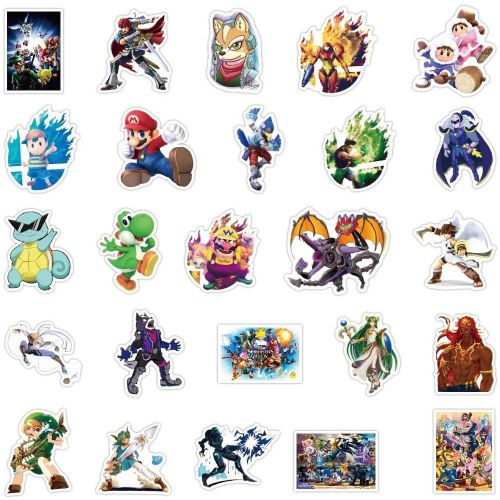 product_image_name-Generic-Stickers Super Smash Bros Kawai Cute Cartoon Anime 30Pcs-6