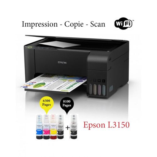  Epson  Imprimante Multifonction 3 en 1 Epson  EcoTank L3150 