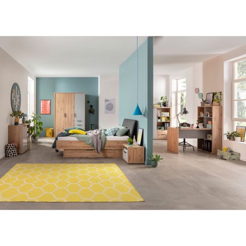 product_image_name-Kitea-BUREAU + ENVIRONNEMENT VELATA 7 NICHES - Chêne / Gris-3