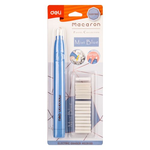 Deli Gomme Electrique Rotatif Macaron H02800, Stylo-Gomme - Bleu à prix pas  cher