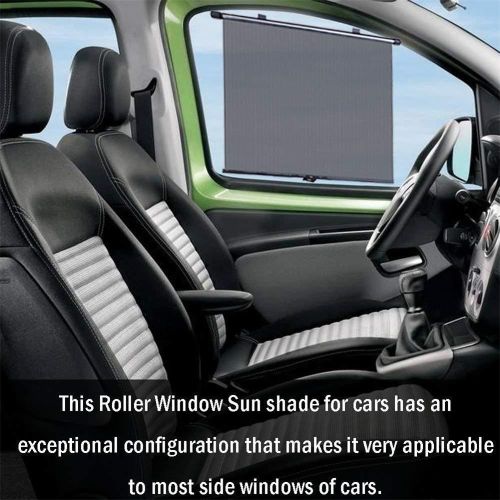 Generic Pare-soleil de voiture, couverture de fenêtre latérale, rouleau  automatique, rétractable à prix pas cher