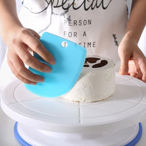 product_image_name-Generic-مجموعة من 3 مكشطة كعكة بلاستيكية - مسطحات كريمة وزينة معجنات-3