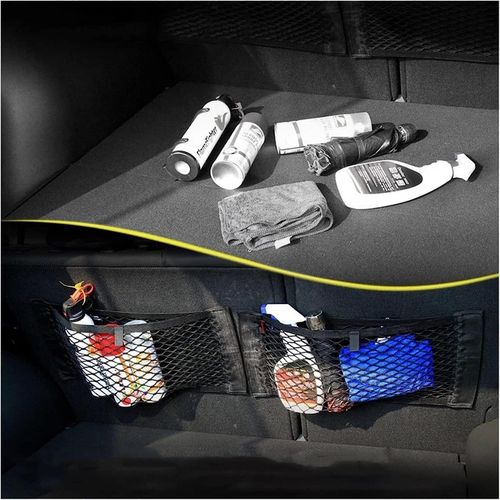 Filet de rangement pour coffre de voiture, maille élastique