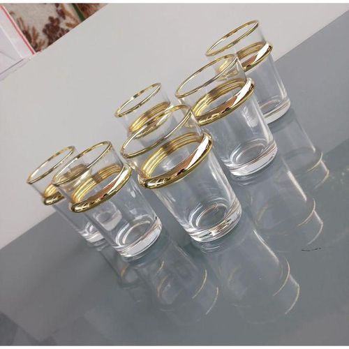 product_image_name-Generic-Lot de 12 verres à thé marocains en verre, Verres à thé Beldi liseré doré-6