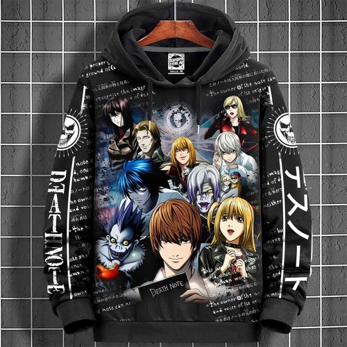 BENYAHYA STORE Hoodie Manga Anime Death Note Sweatshirt Characters For Otaku Capuche a prix pas cher Jumia Maroc