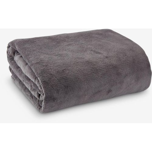 product_image_name-Generic-Plaid Polaire Doux Gris Foncé 140x200cm Chaleureux Léger Con-3