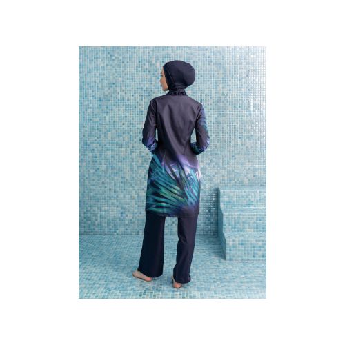 product_image_name-Modanisa-Noir - Floral - Col rond - Tissu doubl - Robe - BRN../-8