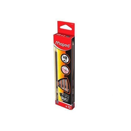product_image_name-Generic-Maped 12 Crayons Graphite Black'peps Hb-1