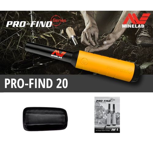 Minelab Détecteur de métal Pinpointer Minelab original PRO FIND 20 étanche  à 1.5 mètre pour Fer Or et tous métaux, chasse au trésor à prix pas cher