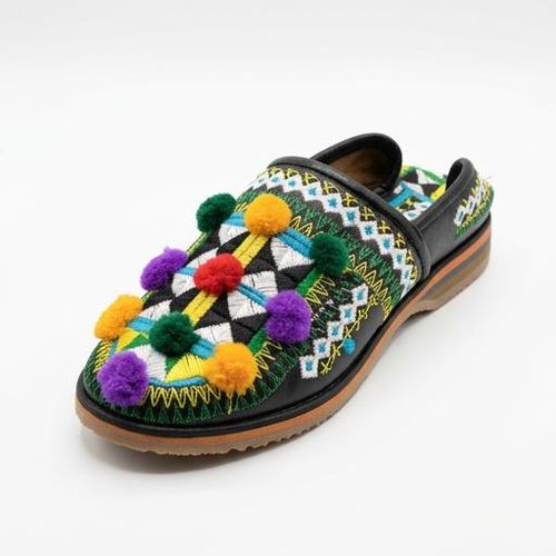 product_image_name-Generic-بلغة تقليدية بكرات ملونة - جلد طبيعي - صناعة يدوية-1