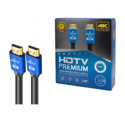 Hdtv cable hdmi vers hdmi 1,5 M 2.0 4K 3D Premium plaqué or 2160P