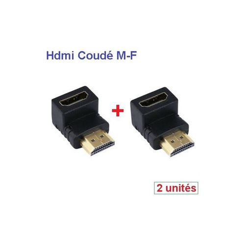 Adaptateur HDMI Male/Femelle coudé 90°